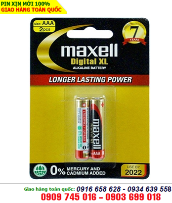 Pin Maxell LR03 (2B) XL; Pin AAA 1.5v Alkaline Maxell LR03 (2B) XL chính hãng /Made in INdonesia